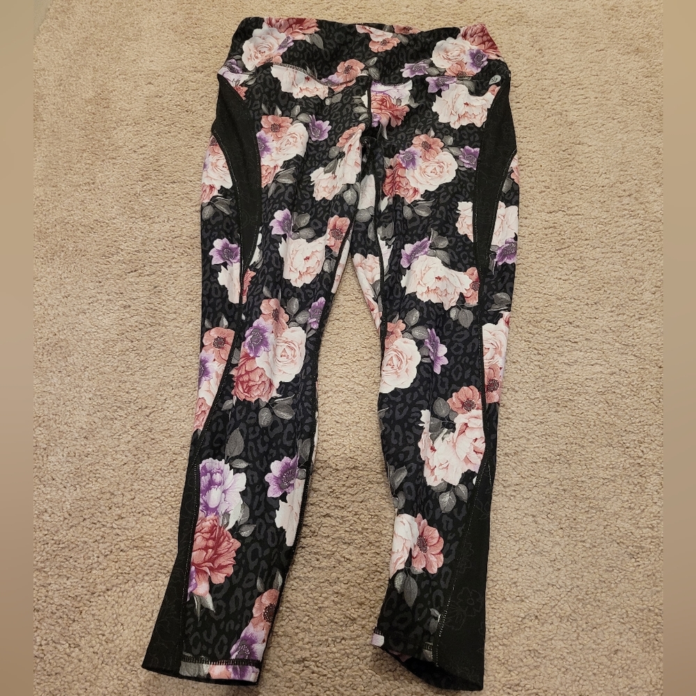 Torrid Black Floral Leggings